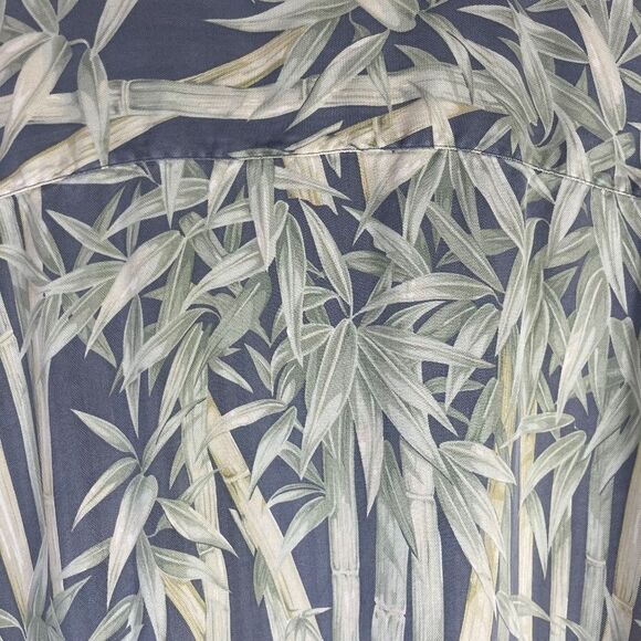 Tommy Bahama Bamboo Palm Print Silk Shirt Sz XXL - Picture 5 of 5